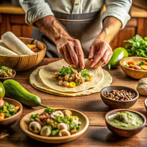 अवोकाडो और मशरूम चपाती रोल